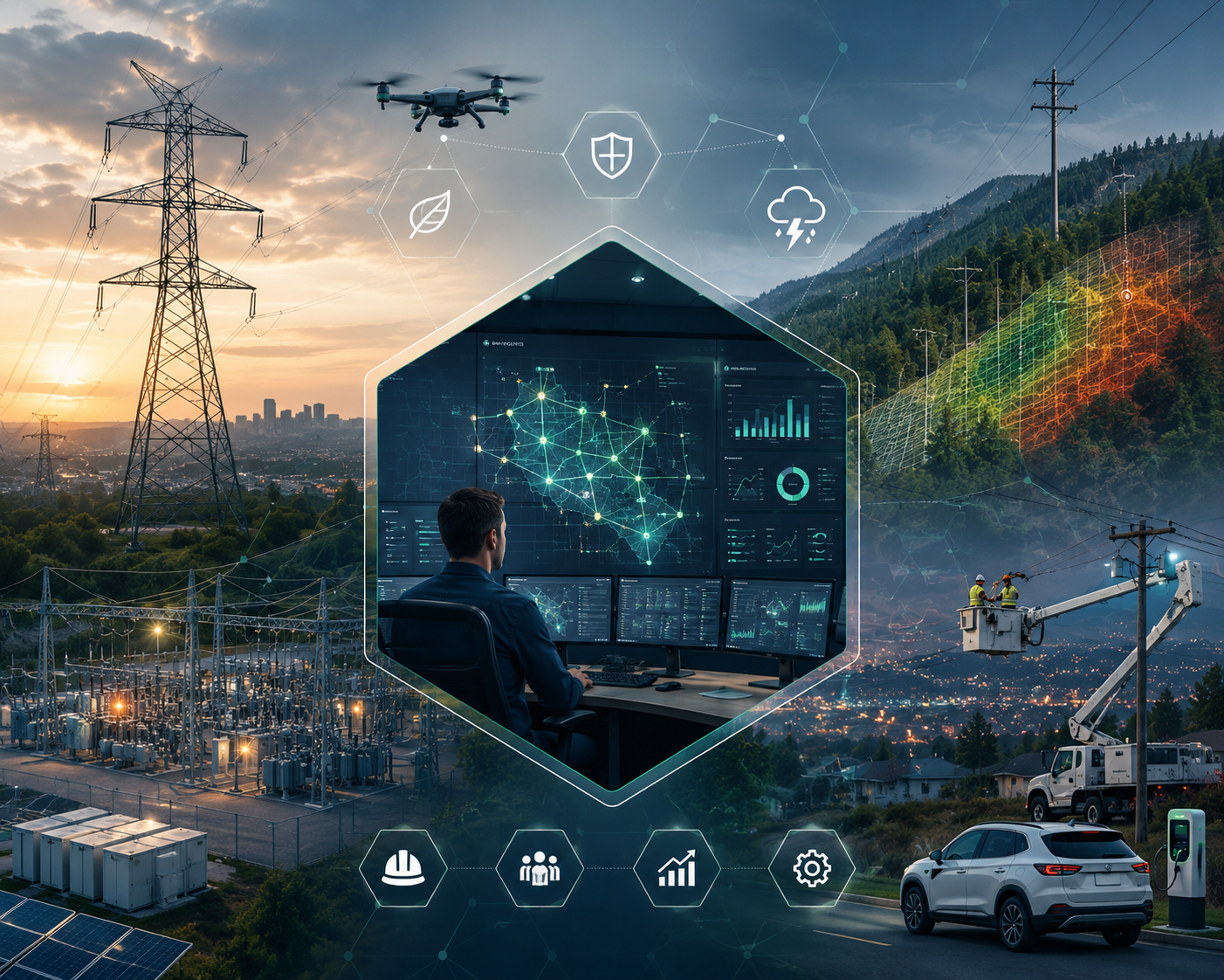 Electric Utilities illustration